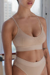 BASERANGE SOFT soft series collection no steel ring bamboo fiber bamboo cotton bra underwear France BAS-BRSO-BL-000-HAPTIC HAPTIC BRSO-BL-000 24 new upgrade
